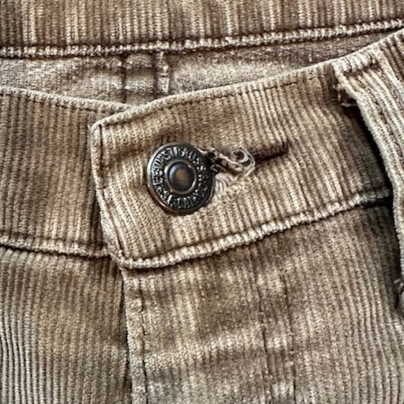 Vintage 1070's Levi's 519 Brown Corduroy Jeans - 31 X 32 - Made in USA - VGUC - Picture 11 of 14
